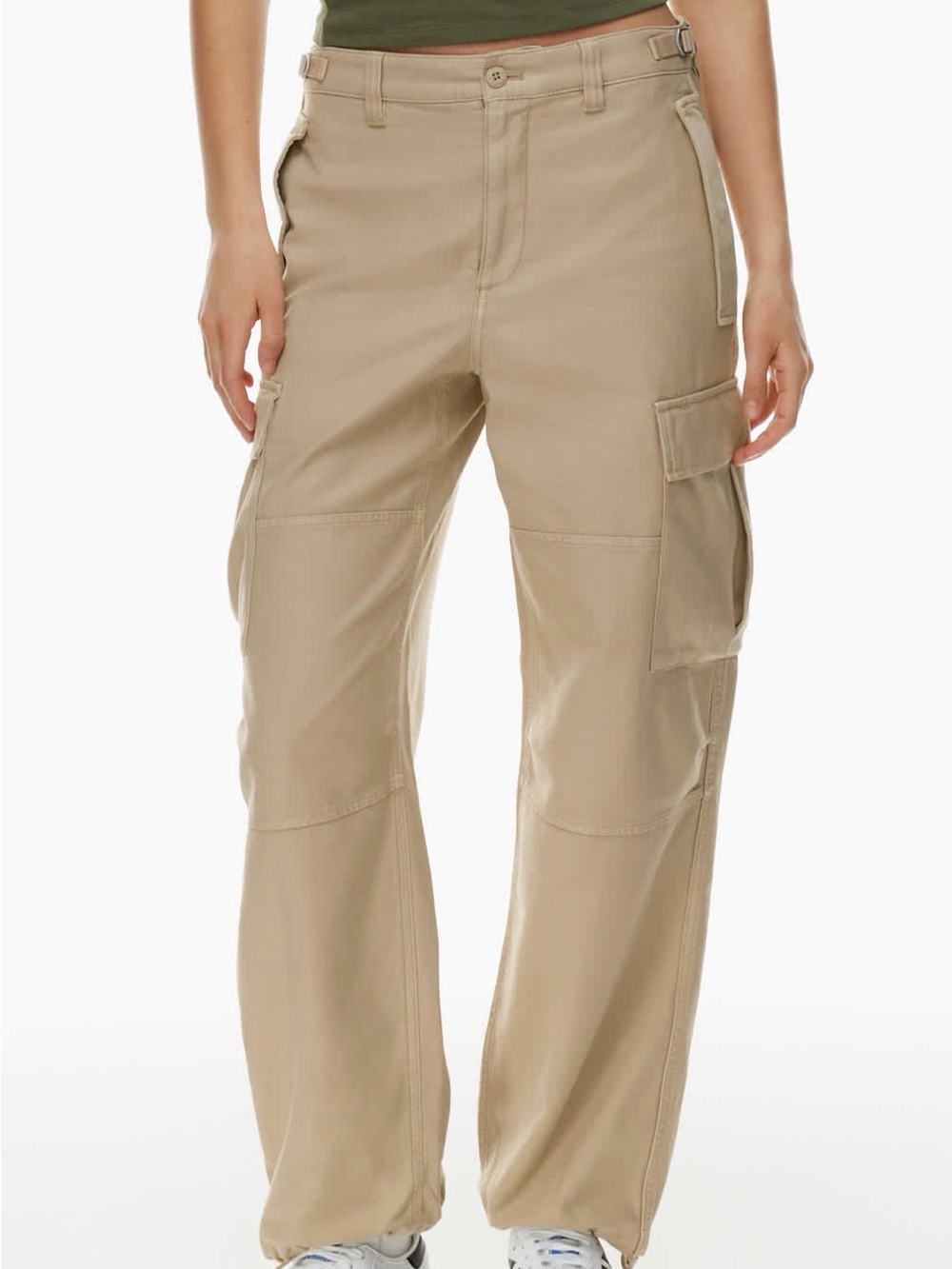 Aritzia TNA Beige Cargo Pants - Picture 3 of 9